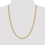 14k 3.7mm Lightweight Flat Cuban Chain
