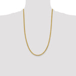 14k 3.7mm Lightweight Flat Cuban Chain