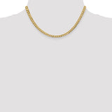 14k 4.7mm Lightweight Flat Cuban Chain