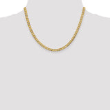 14k 4.7mm Lightweight Flat Cuban Chain