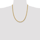 14k 4.7mm Lightweight Flat Cuban Chain