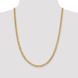 14k 4.7mm Lightweight Flat Cuban Chain
