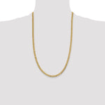 14k 4.7mm Lightweight Flat Cuban Chain