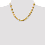 14k 7.2mm Lightweight Flat Cuban Chain