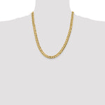 14k 7.2mm Lightweight Flat Cuban Chain