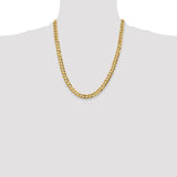 14k 7.2mm Lightweight Flat Cuban Chain