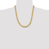 14k 8.3mm Lightweight Flat Cuban Chain