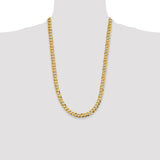 14k 8.3mm Lightweight Flat Cuban Chain