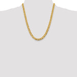 14k 9.4mm Lightweight Flat Cuban Chain