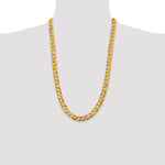 14k 9.4mm Lightweight Flat Cuban Chain