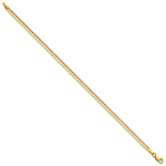 14k 3mm Open Concave Curb Chain