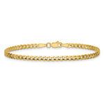14k 3mm Open Concave Curb Chain