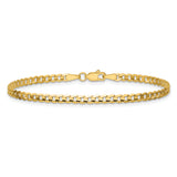 14k 3mm Open Concave Curb Chain