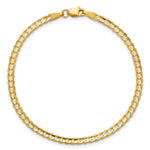 14k 3mm Open Concave Curb Chain