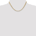 14k 3.8mm Open Concave Curb Chain