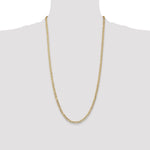 14k 3.8mm Open Concave Curb Chain