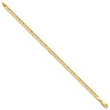 14k 3.8mm Open Concave Curb Chain