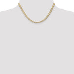 14k 4.5mm Open Concave Curb Chain