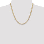 14k 4.5mm Open Concave Curb Chain