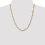 14k 4.5mm Open Concave Curb Chain