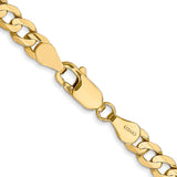 14k 4.5mm Open Concave Curb Chain
