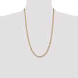 14k 4.5mm Open Concave Curb Chain