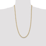 14k 4.5mm Open Concave Curb Chain