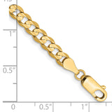 14k 4.5mm Open Concave Curb Chain