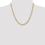 14k 5.25mm Open Concave Curb Chain