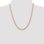 14k 5.25mm Open Concave Curb Chain