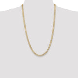 14k 5.25mm Open Concave Curb Chain