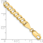 14k 5.25mm Open Concave Curb Chain