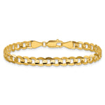 14k 5.25mm Open Concave Curb Chain