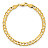 14k 5.25mm Open Concave Curb Chain
