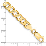 14k 6.75mm Open Concave Curb Chain