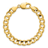14k 8.5mm Open Concave Curb Chain