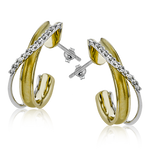 Earring in 18k Gold with Diamonds