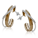 Earring in 18k Gold with Diamonds