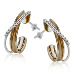 Earring in 18k Gold with Diamonds