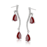 Color Earring in 18k Gold with Diamonds