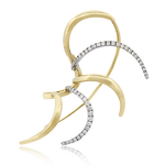 Earring in 18k Gold with Diamonds