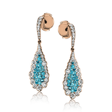 Color Earring in 18k Gold with Diamonds