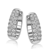 Hoop Earring in 18k Gold with Diamonds