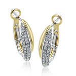 Hoop Earring in 18k Gold with Diamonds