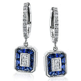 Color Earring in 18k Gold with Diamonds