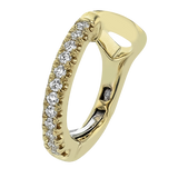 Hoop Earring in 18k Gold with Diamonds