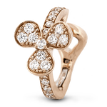 Hoop Earring in 18k Gold with Diamonds