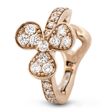Hoop Earring in 18k Gold with Diamonds