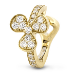 Hoop Earring in 18k Gold with Diamonds