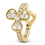 Hoop Earring in 18k Gold with Diamonds